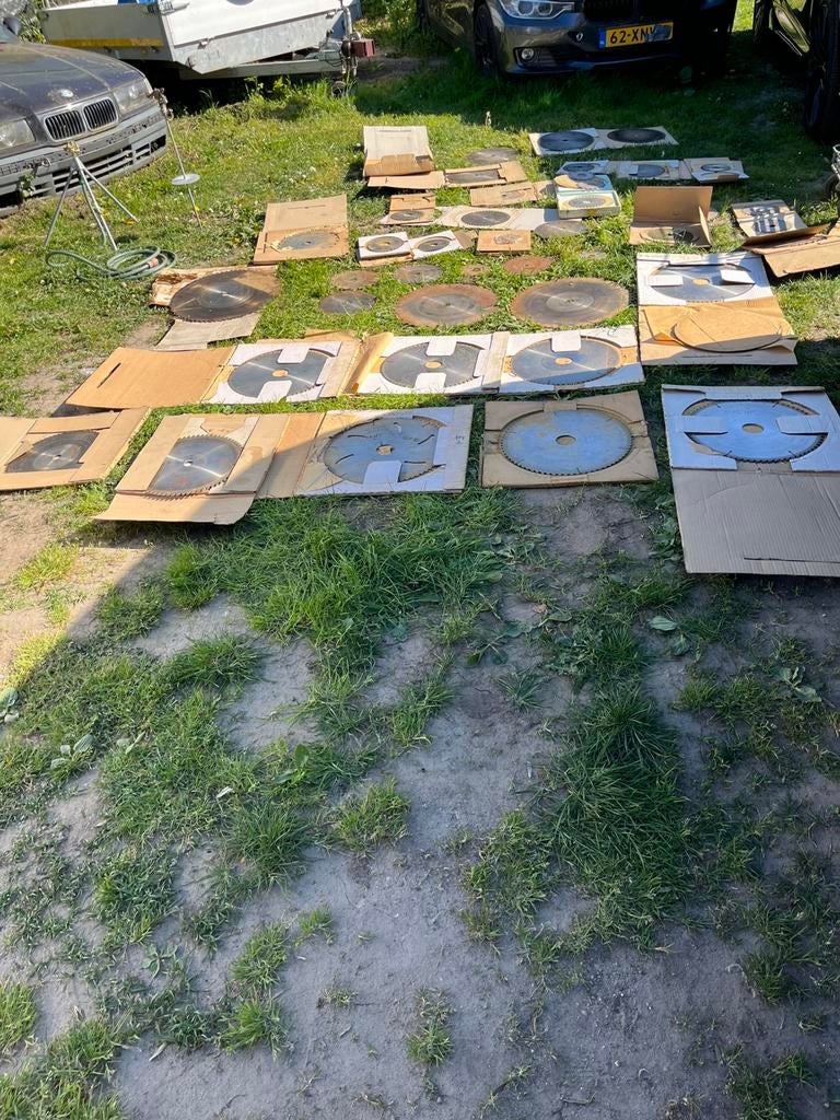 Partij Professionele zaagbladen ,  nieuw en gebruikt, Doe-het-zelf en Verbouw, Gereedschap | Zaagmachines, Ophalen, Cirkelzaag