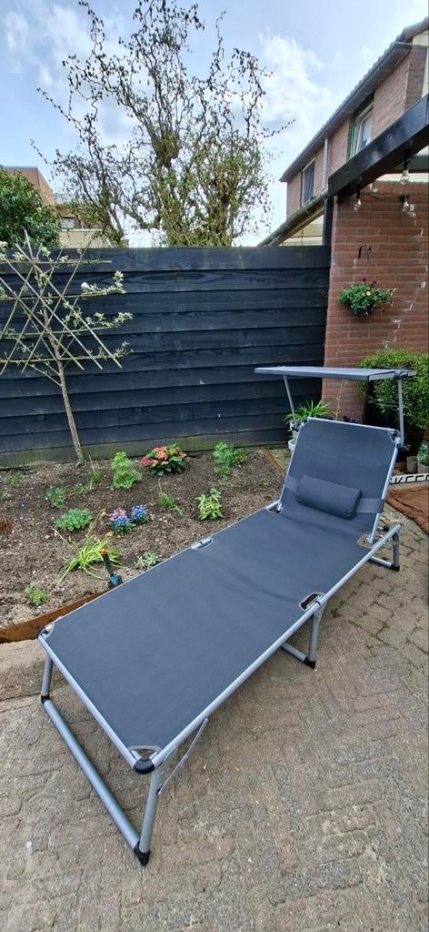Opvouwbaar ligbed, Tuin en Terras, Ophalen, Zo goed als nieuw, Aluminium