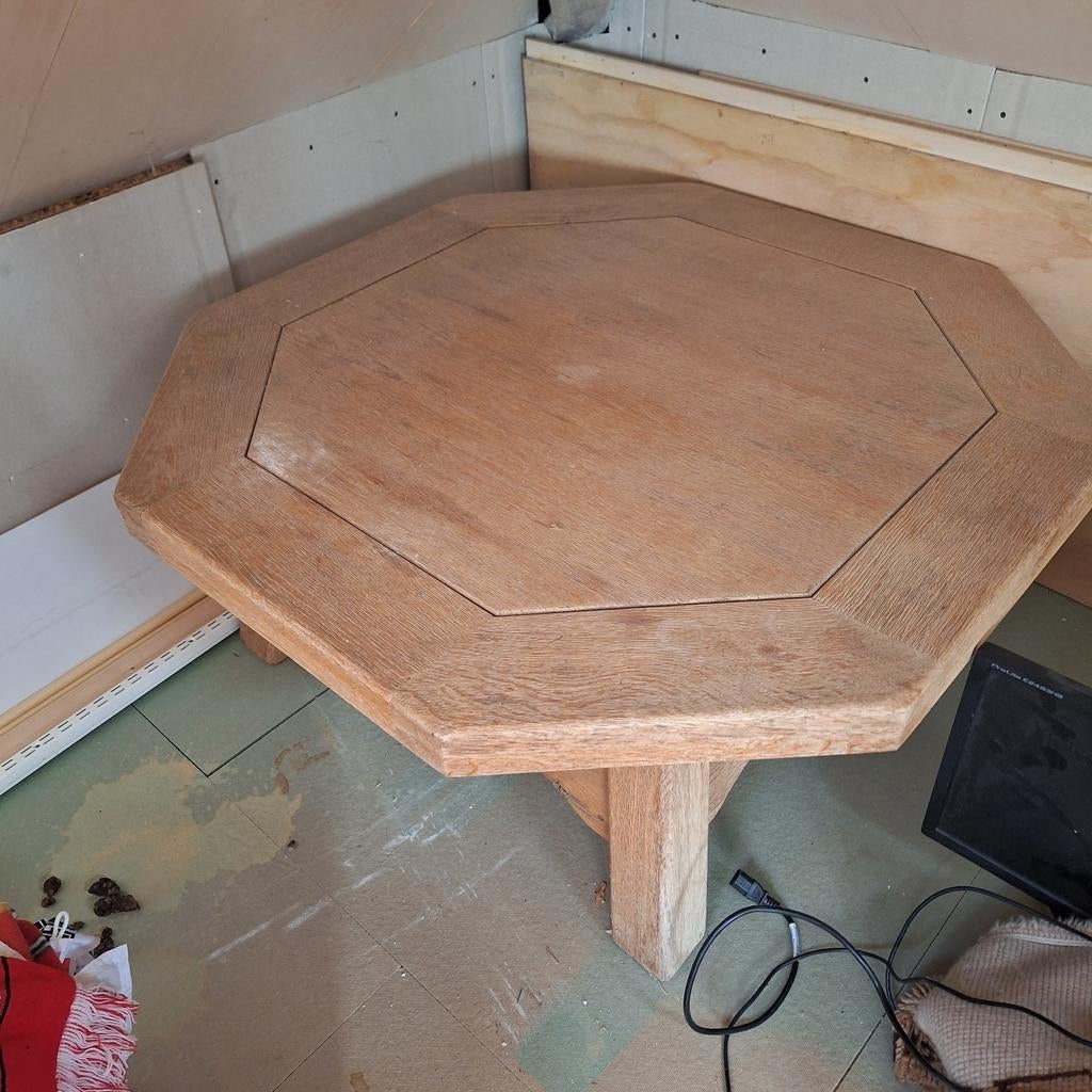Houten salontafel, achthoekig, Ophalen of Verzenden