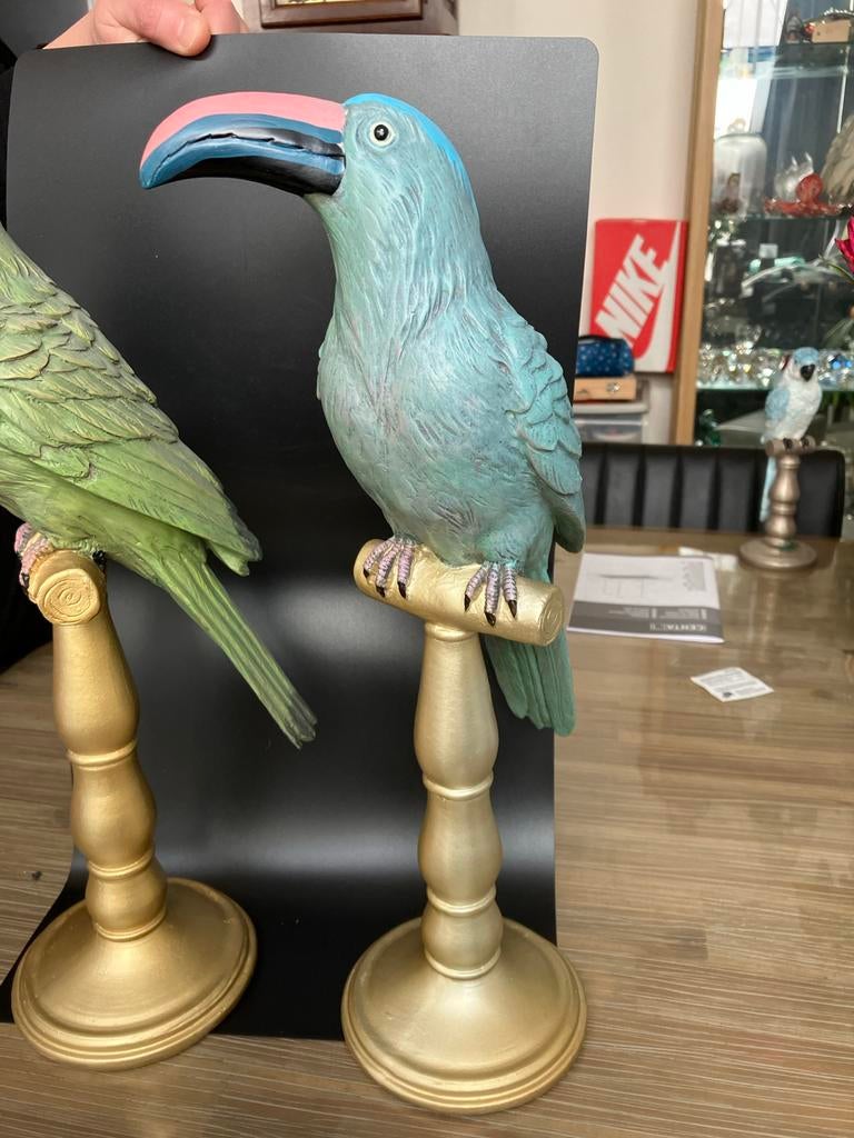 2x toekan beeld van riverdale 42cm, Antiek en Kunst, Ophalen of Verzenden