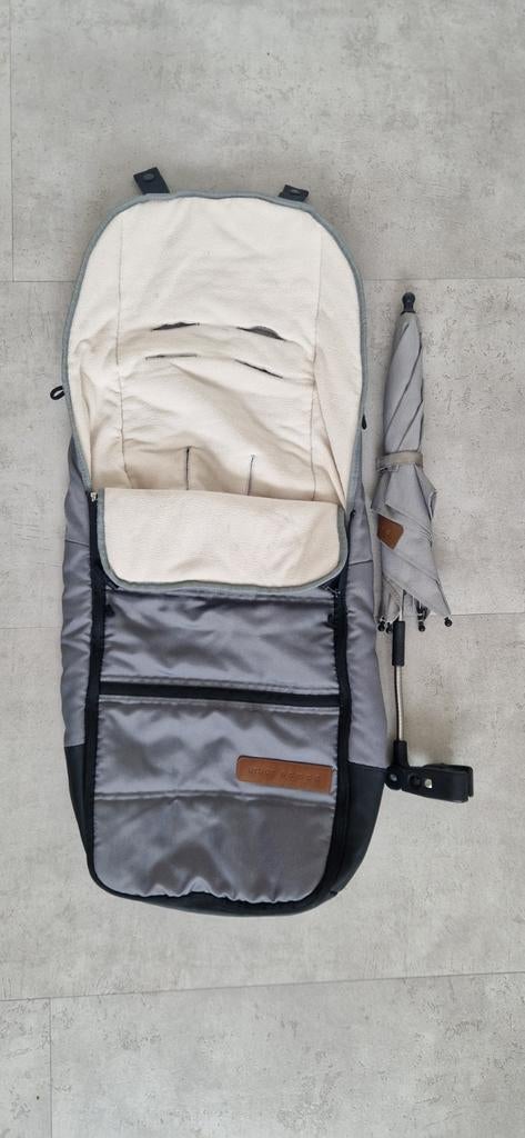 Voetenzak en parasol voor kinderwagen, Ophalen, Gebruikt, Overige merken