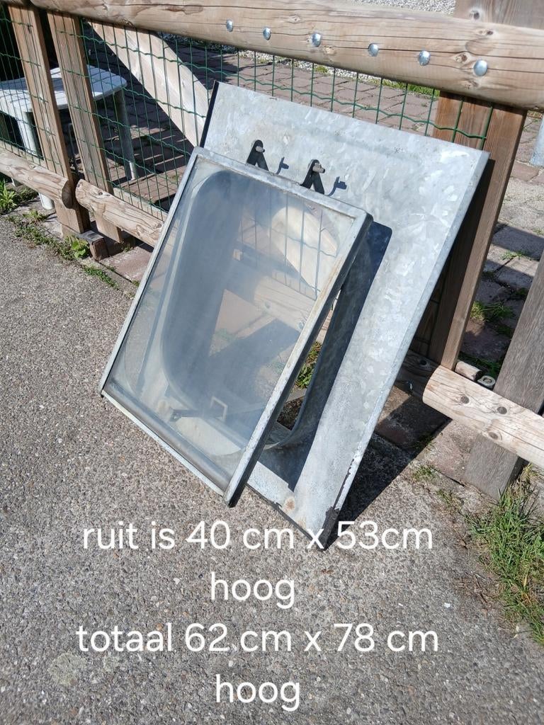 Nostalgisch verzinkt dakraam voor rietenkap - zolderlicht, Ophalen, Gebruikt, Minder dan 80 cm, 80 tot 120 cm