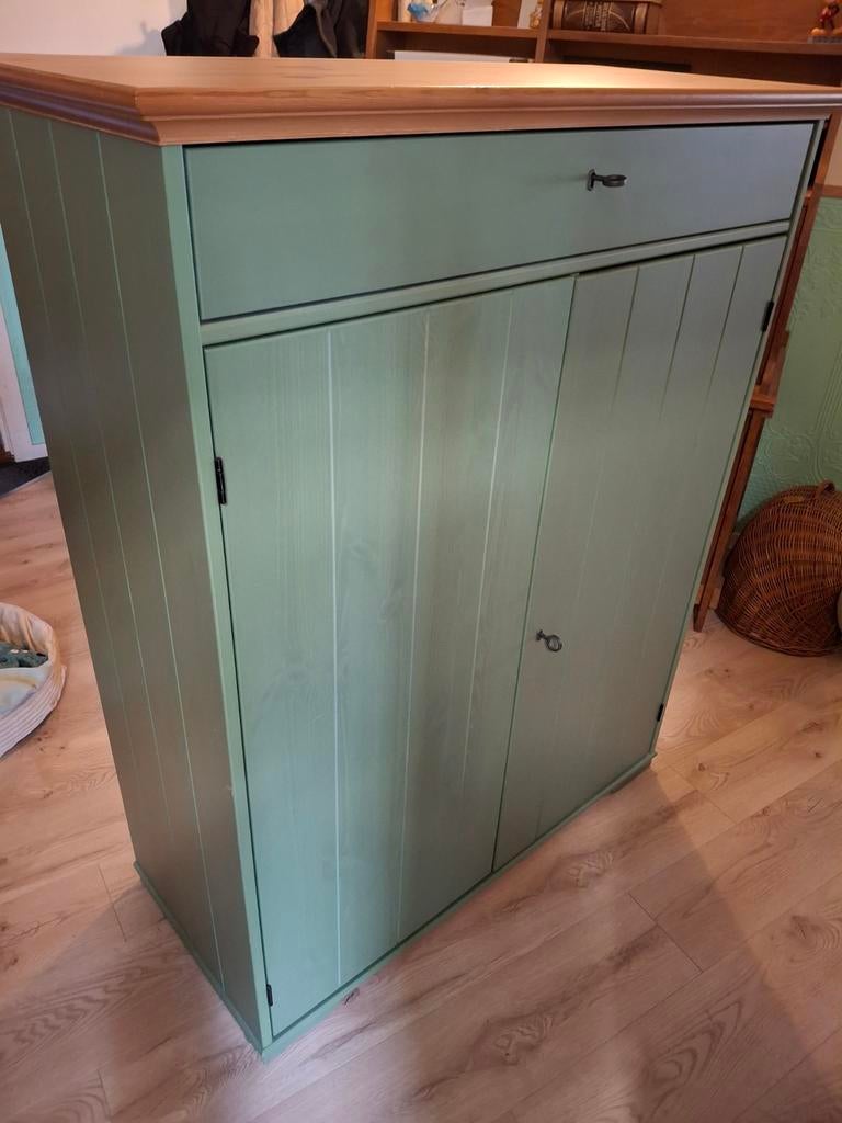 Ikea Hurdal kast groen met lade, Ophalen, Gebruikt