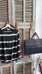 Prachtige knitted cable trui TOMMY HILFIGER maat XL, Maat 42/44 (L), Ophalen of Verzenden, Grijs, Gedragen
