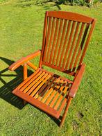 Teak houten tuinstoelen, Ophalen of Verzenden, Zo goed als nieuw, Teakhout, Inklapbaar