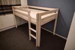 Half hoogslaper voor kind, lichte hout kleur, Ophalen, Eenpersoons, 90 cm, Hoogslaper