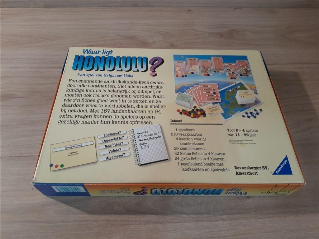 Waar ligt Honolulu - topo aardrijkskunde spel - s5769, Hobby en Vrije tijd, Gezelschapsspellen | Bordspellen, Ophalen of Verzenden