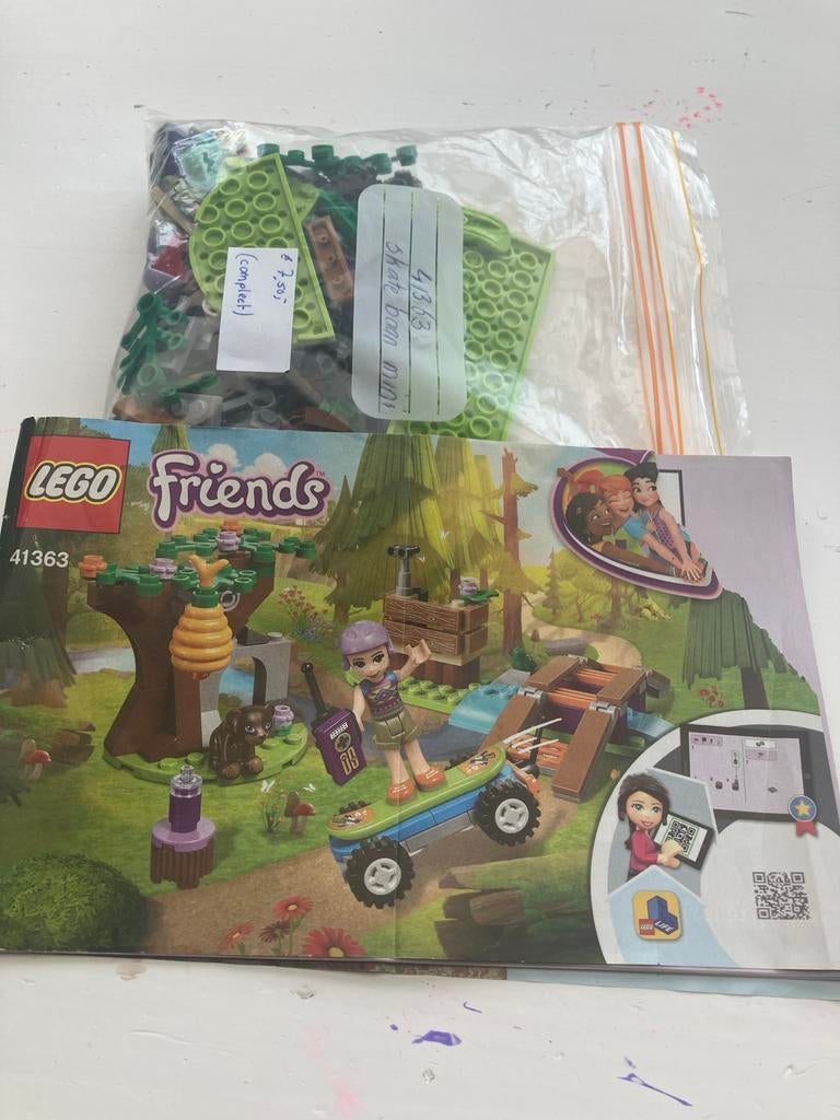 LEGO Friends 41363 Mia's Bosavontuur Skatebaan, Ophalen of Verzenden, Zo goed als nieuw, Overige merken
