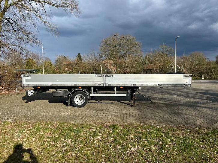 Bunk 7 TON BE vlakke oplegger met aluminium luiken, Auto's, Vrachtwagens, Bedrijf, Te koop, Aanhangers en Opleggers, Overige brandstoffen