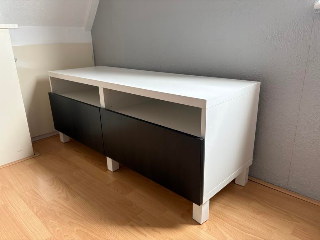 Tv meubel, Ophalen, Gebruikt, 100 tot 150 cm, Met lade(s)