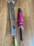 2 papieren parasols vintage, Ophalen of Verzenden