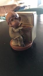 Beeldje aap aan piano, Ophalen of Verzenden