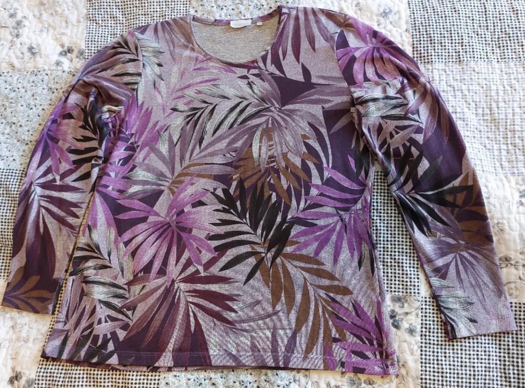 Top Shirt Trui Gabriella K Paars maat 44 lange mouw, Kleding | Dames, Maat 42/44 (L), Zo goed als nieuw, Lange mouw, Grijs
