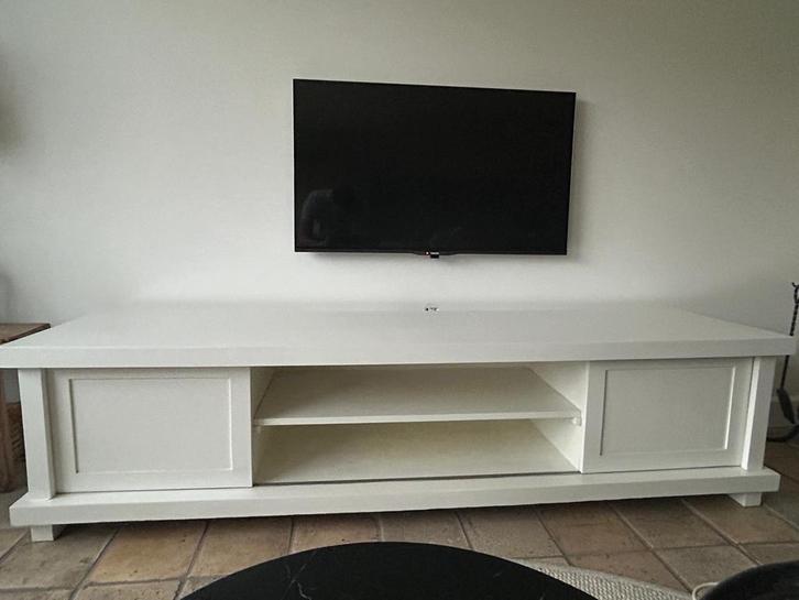 Witte TV-kast van Het Kabinet - Stijlvol en Ruim, Huis en Inrichting, Kasten | Televisiemeubels, Gebruikt, Minder dan 100 cm, 200 cm of meer