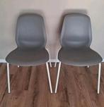2 IKEA Boringe stoelen - Grijs met wit onderstel, Ophalen, Gebruikt, Twee, Modern, Scandinavisch