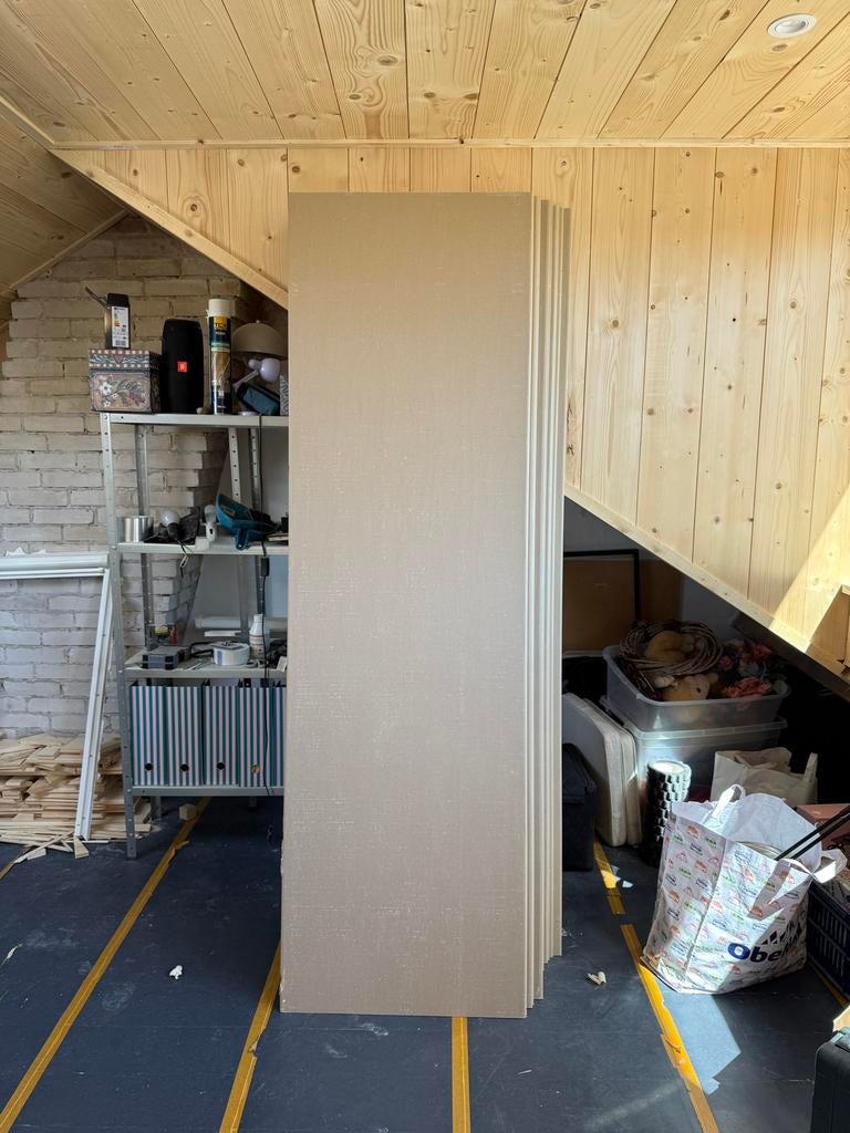 20 Stucplaten 2000x600x9,5 mm - RK = 1,20 m2, Ophalen, Zo goed als nieuw, Overige materialen, Minder dan 20 mm