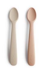 ZGAN set babylepels Mushie en Babyfeeder van Baeboo, Ophalen of Verzenden, Zo goed als nieuw