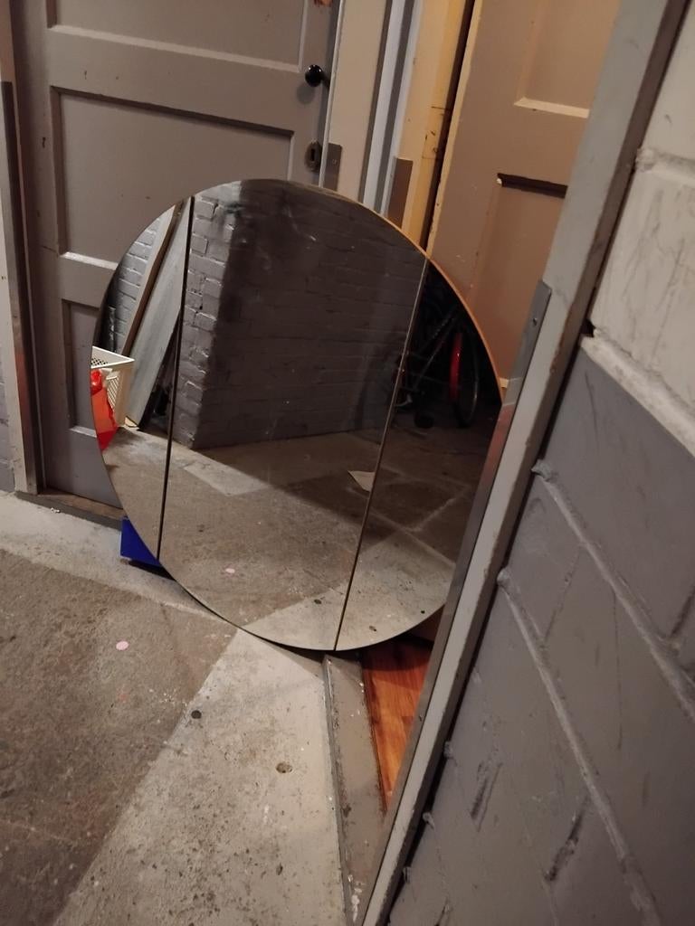 Spiegel  te koop, Huis en Inrichting, Woonaccessoires | Spiegels, Ophalen of Verzenden, Gebruikt, Rechthoekig, Minder dan 100 cm