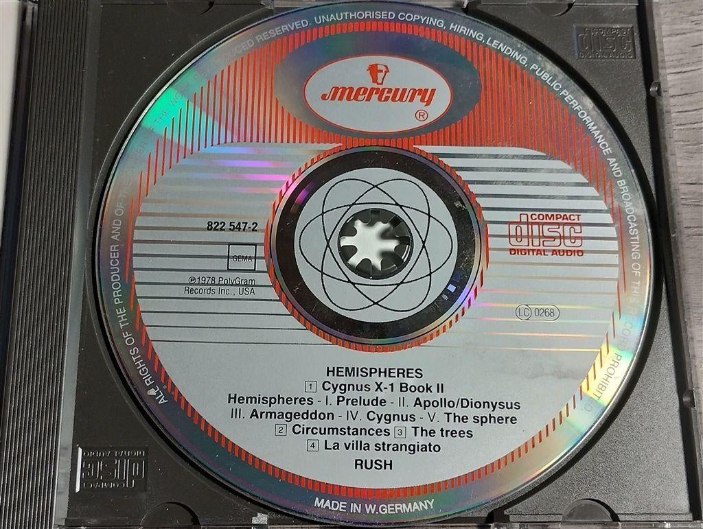 Rush ‎- Hemispheres, Cd's en Dvd's, Cd's | Hardrock en Metal, Ophalen of Verzenden, Gebruikt