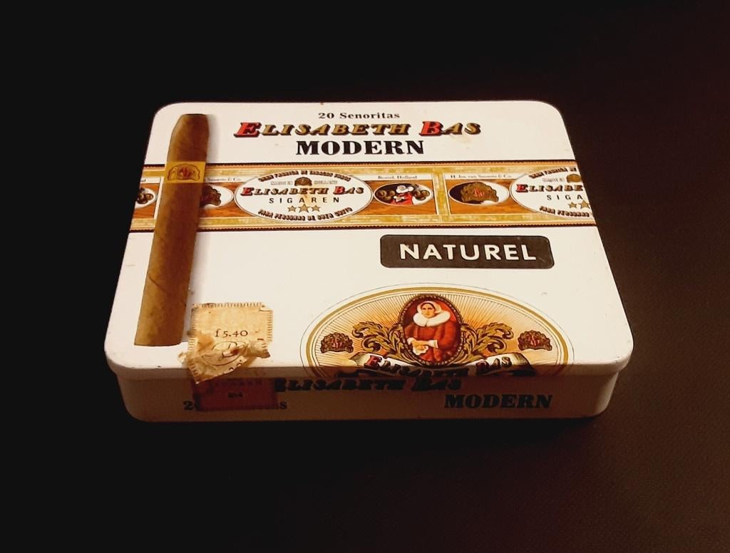 sigaren doos voor elisabeth bas modern naturel, Ophalen of Verzenden, Overige