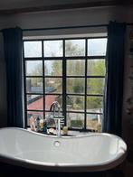 Stalen ramen - Vintage - 2 stalen kozijnen met HR-glas, Ophalen, Gevelraam of Ruit, Gebruikt, 160 cm of meer