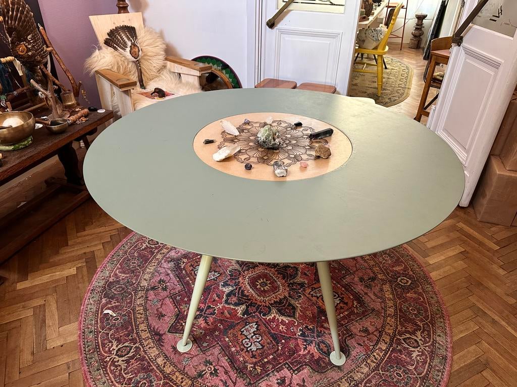 Ronde eettafel 1.20cm, Huis en Inrichting, Tafels | Eettafels, Ophalen of Verzenden, Zo goed als nieuw, Rond, 100 tot 150 cm