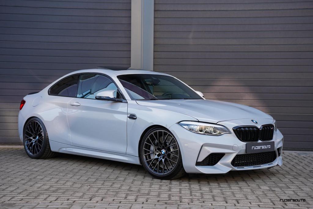 BMW M2 Competition | Trackpack | Schuifdak | KWv3 | Akrapovi, Automaat, Achterwielaandrijving, Gebruikt, 4 stoelen