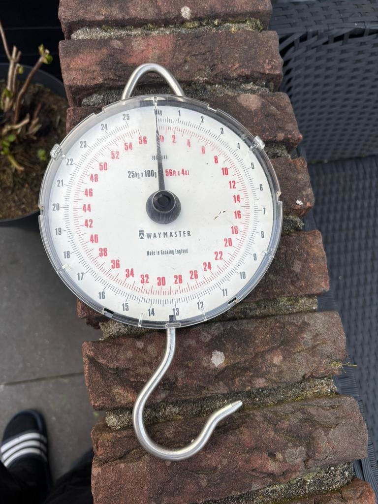waymaster 25 kg weegklok, Watersport en Boten, Ophalen of Verzenden, Zo goed als nieuw, Overige typen