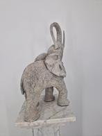 Groot Decoratief Olifant Beeld – Steenlook – Feng Shui Geluk, Verzamelen, Beelden en Beeldjes, Ophalen of Verzenden, Zo goed als nieuw