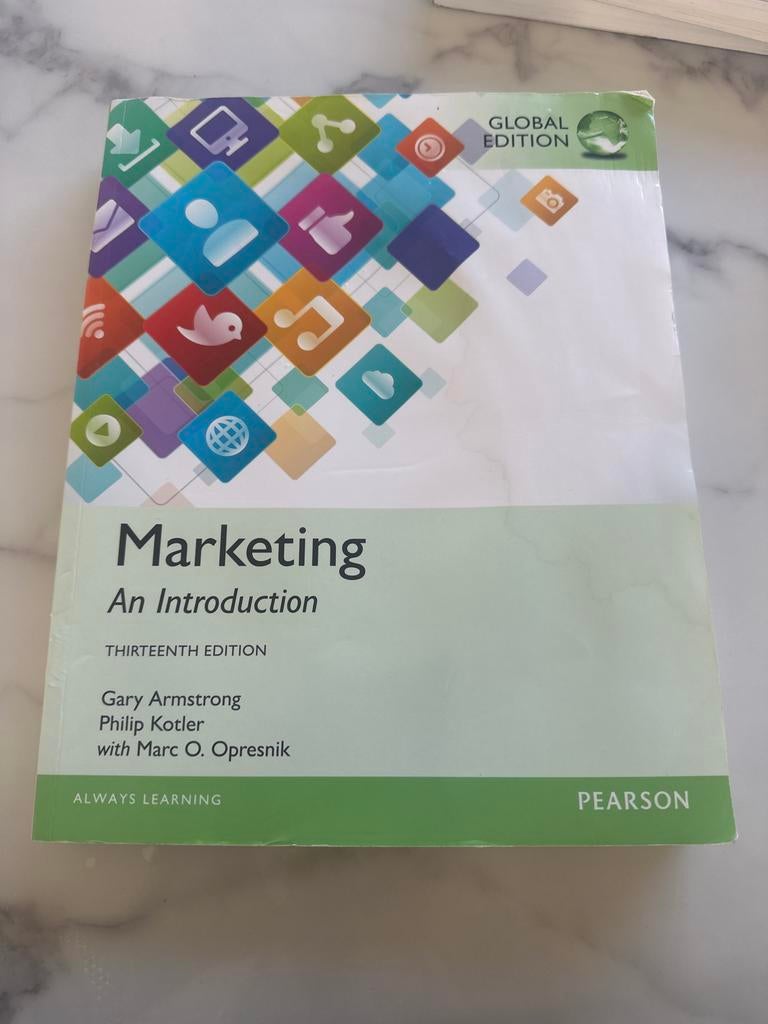 Marketing: An Introduction - Dertiende Editie (Global Editio, Ophalen of Verzenden, Gelezen, Economie en Marketing