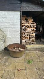 Ijzeren houtbak XL, Ophalen, Zo goed als nieuw, Rond, Metaal