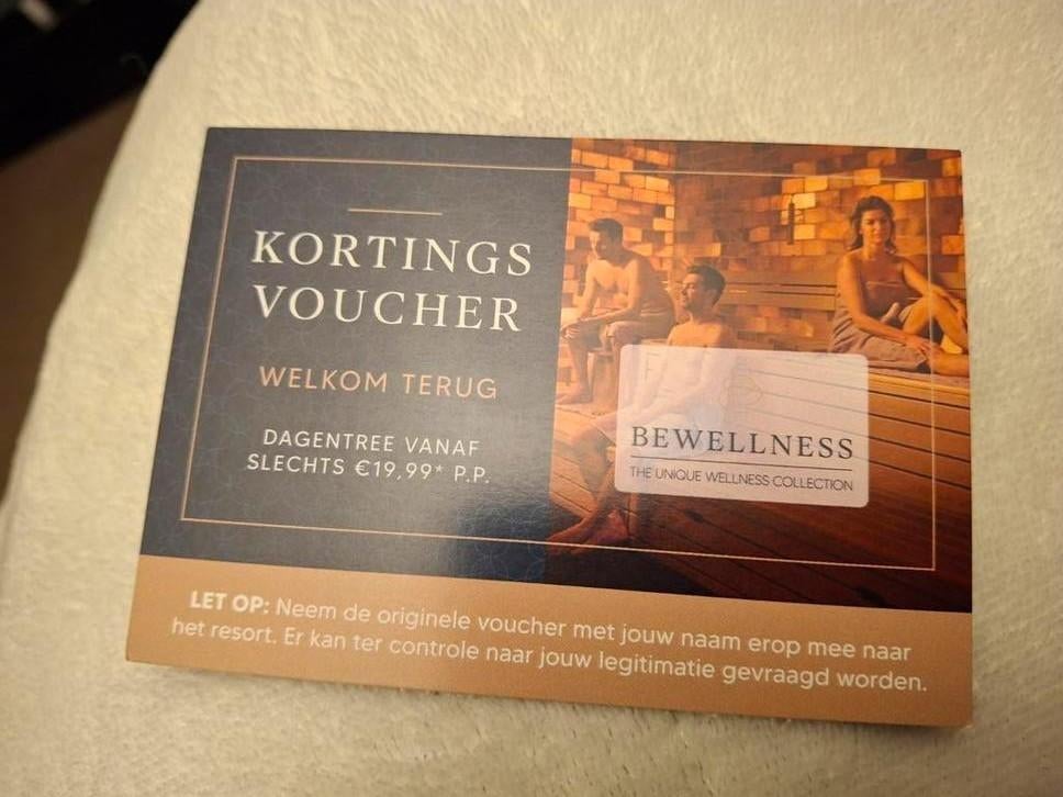 2 codes voor entree sauna 19.99 p.p., Tickets en Kaartjes, Twee personen, Kortingsbon, Spa of Sauna