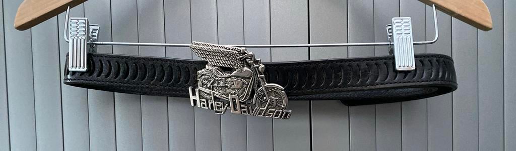 Harley Davidson riem zwart 105 cm, Kleding | Heren, 95 tot 105 cm, Ophalen of Verzenden, Zo goed als nieuw, Riem of Ceintuur