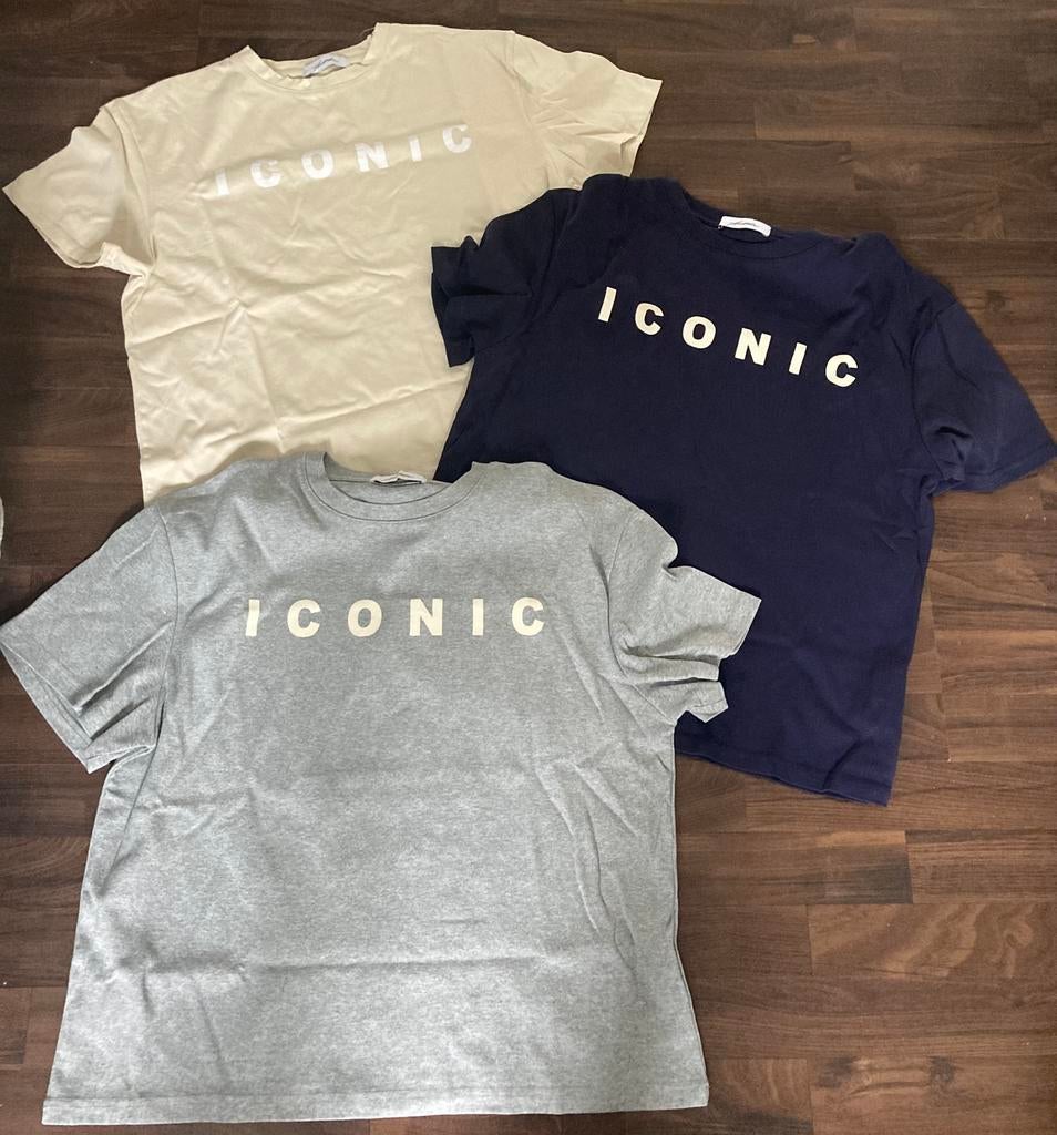 3x t shirt Ambika onesize grijs beige blauw, Ophalen of Verzenden, Zo goed als nieuw, Korte mouw
