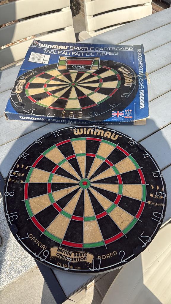 Winmau dartbord, Ophalen of Verzenden, Gebruikt, Dartbord