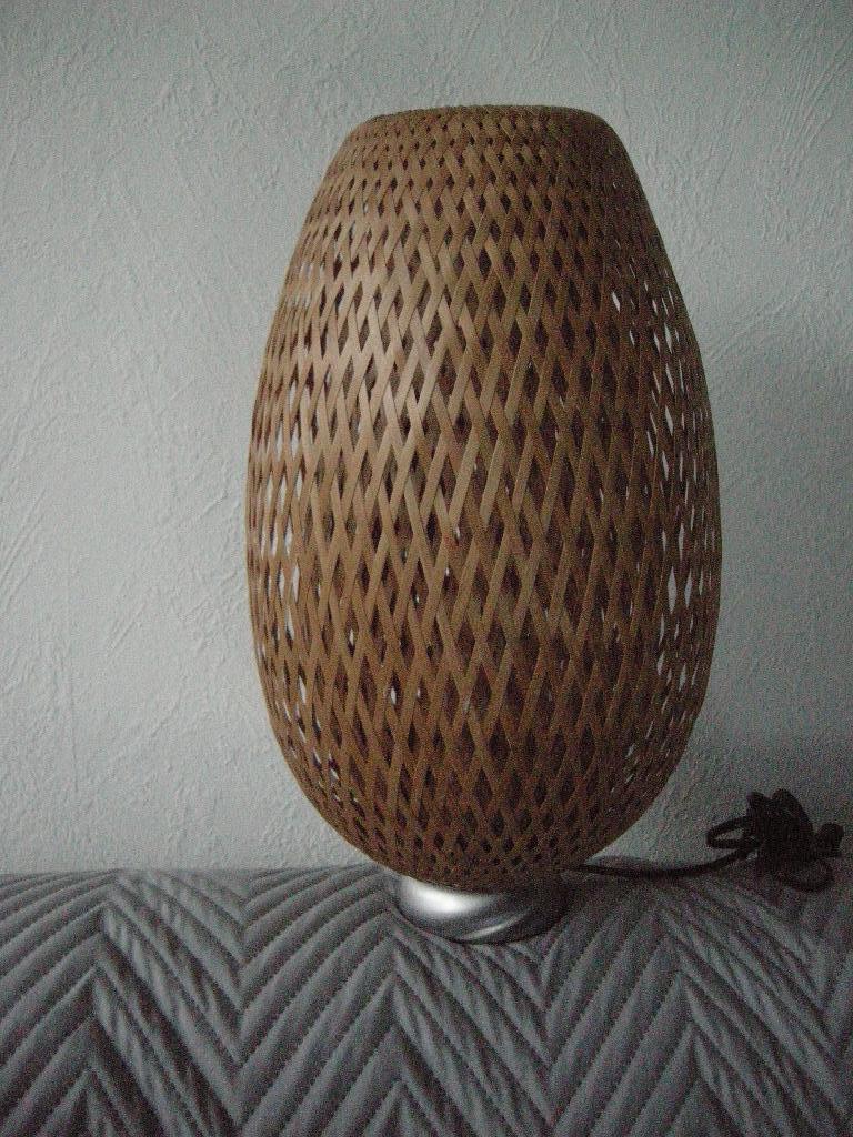 Lamp rotan Boja Ikea - nieuwst., Ophalen, Overige materialen, Rotan Ikea, Zo goed als nieuw