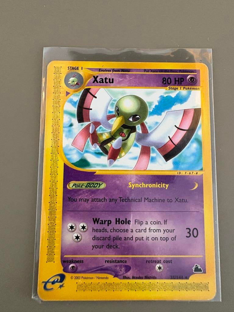 Xatu 35/144 Skyridge Pokémon Kaart, Ophalen of Verzenden, Zo goed als nieuw, Losse kaart