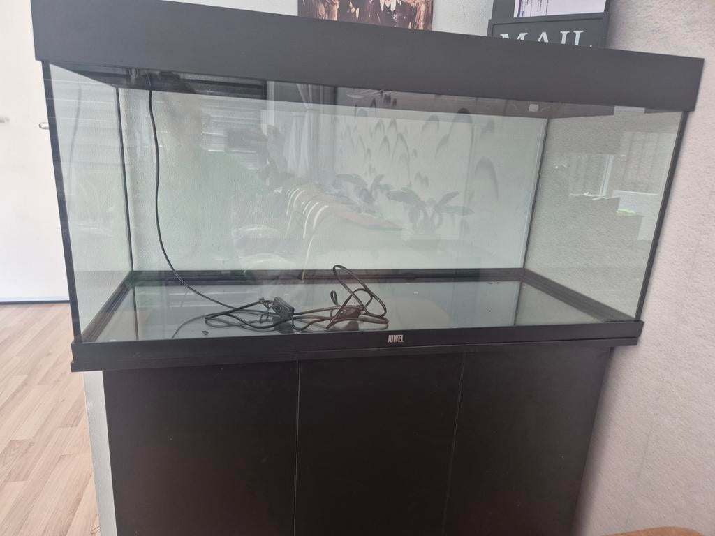 Juwel Rio 180 aquarium met meubel, Oase buitenfilter & CO2, Ophalen, Gebruikt, Leeg aquarium, Verwarming