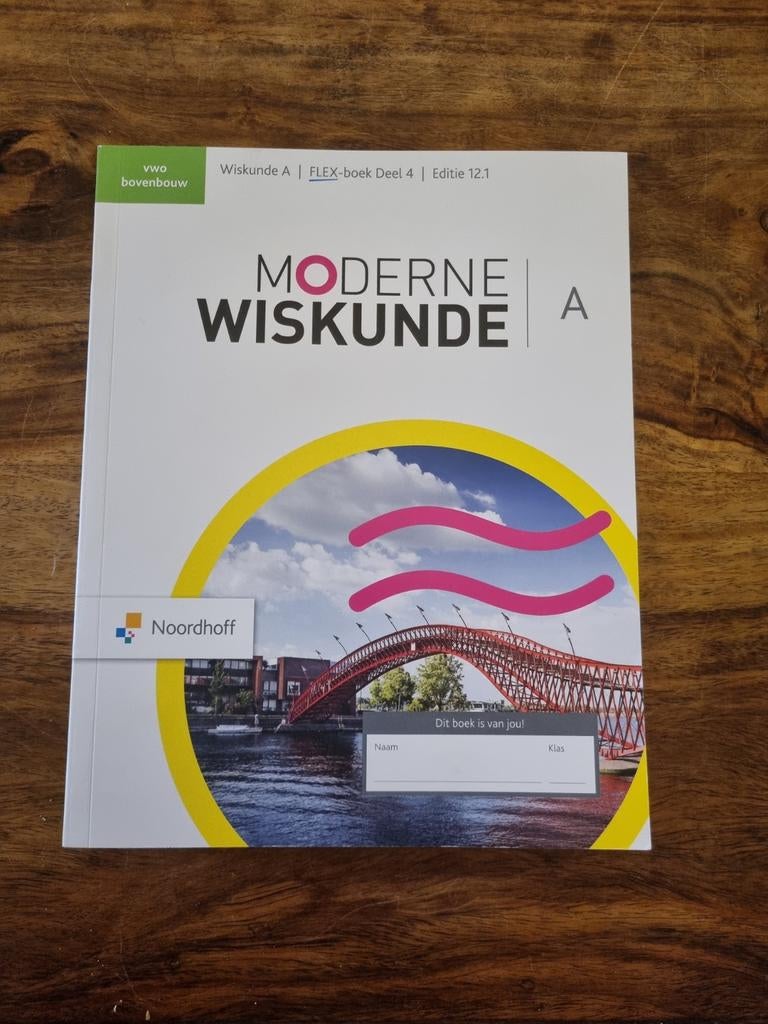 Moderne Wiskunde A, Boeken, Ophalen of Verzenden, Zo goed als nieuw, VWO