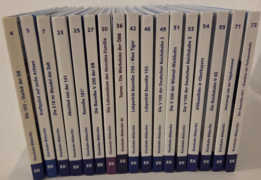 Eisenbahn-Bildarchiv 18 boeken, Ophalen of Verzenden, Zo goed als nieuw, Trein, Overige typen