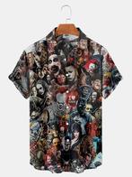 Horror overhemd 1 (heren mannen film eng shirt hawaii), Verzenden, Nieuw, Overige kleuren, Overige halswijdtes
