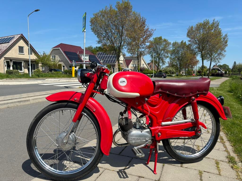 DEMM Dick Dick Sport de Luxe 1959 met kenteken, Fietsen en Brommers, Brommers | Oldtimers, Maximaal 45 km/u, 50 cc, 3 versnellingen