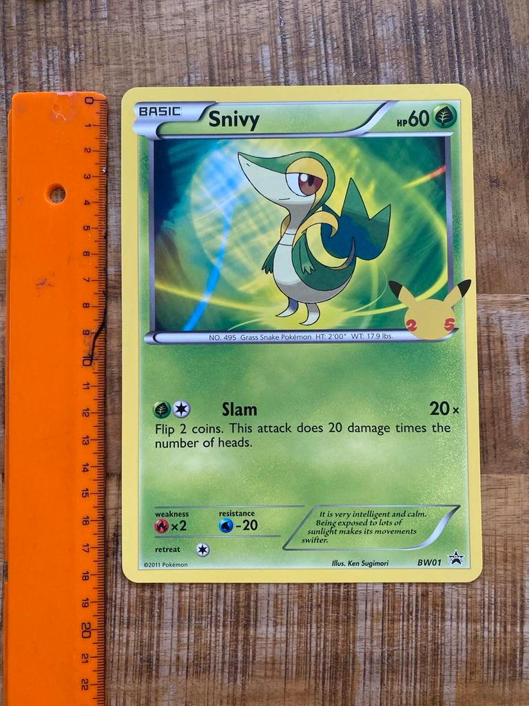 Pokémon Kaarten Snivy, Tepig, Oshawott BW01, BW02, BW03, Ophalen of Verzenden, Zo goed als nieuw, Meerdere kaarten