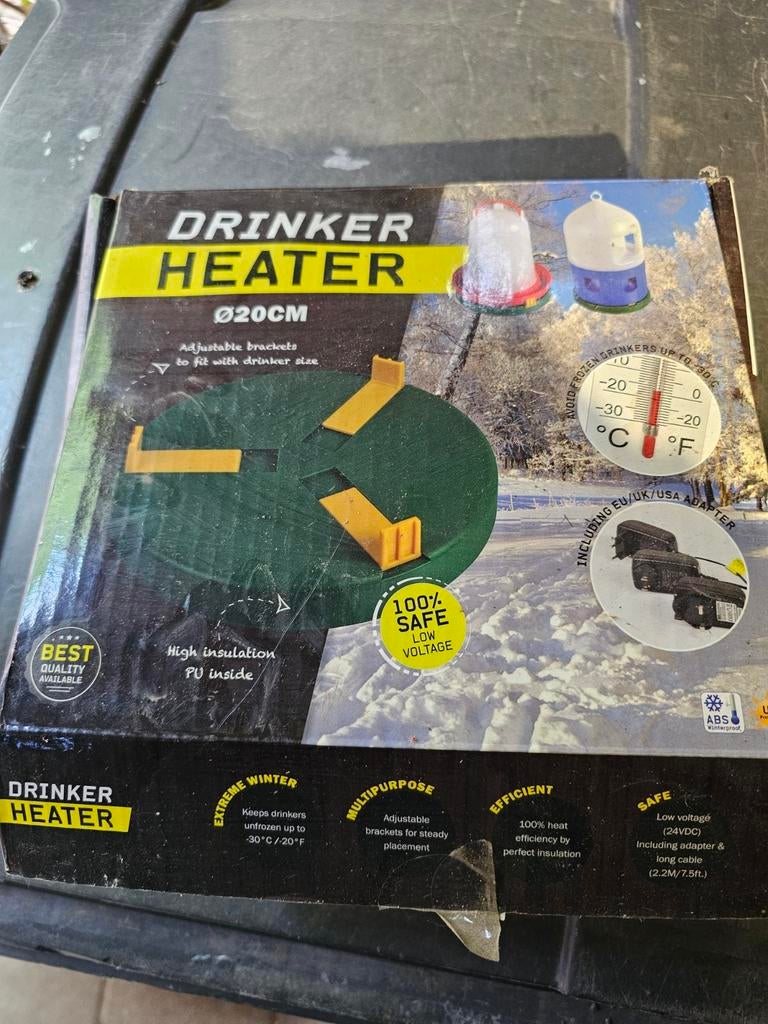 Drinkwater bak verwarmer, Ophalen of Verzenden, Verstelbaar, Zo goed als nieuw