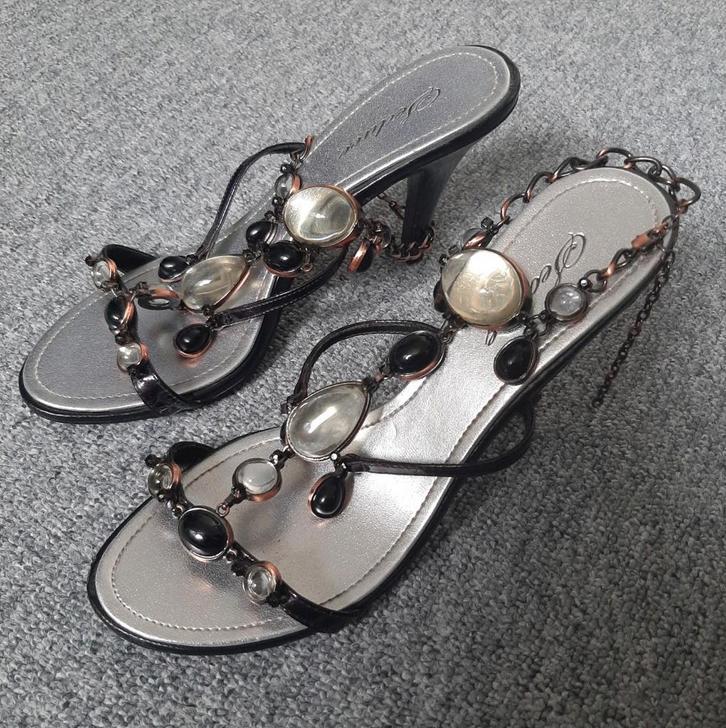 Sandalen hakken merk Seduce met glas kristallen, Kleding | Dames, Schoenen, Zo goed als nieuw, Schoenen met hoge hakken, Zwart