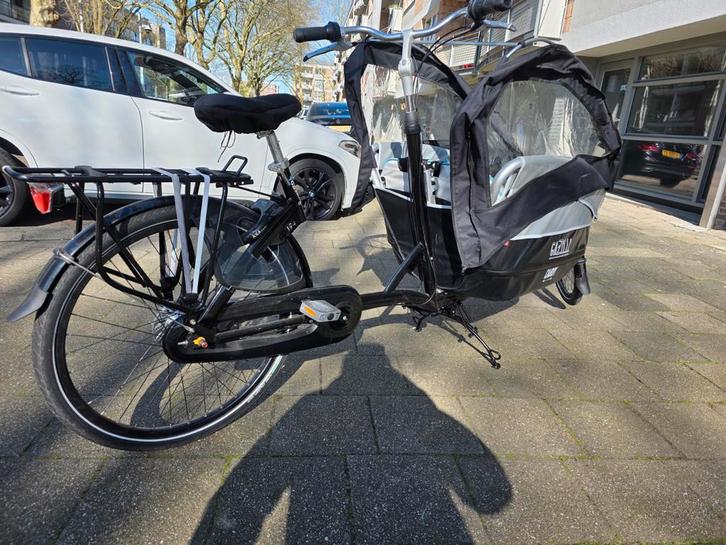 Gazelle Cabby Bakfiets met Huif, Fietsen en Brommers, Fietsen | Bakfietsen, Ophalen of Verzenden