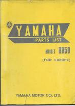 Yamaha RD50 model europe parts list (2241z), Fietsen en Brommers, Ophalen of Verzenden, Zo goed als nieuw