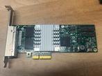 Intel Quad Port Gigabit Network Card – 4x RJ45 PCIe, Computers en Software, Ophalen of Verzenden, Gebruikt, Intern