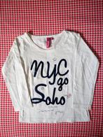 Ecru kleurige longsleeve met blauwe glitter letters 92/ 98, Kinderen en Baby's, Kinderkleding | Maat 92, Ophalen of Verzenden