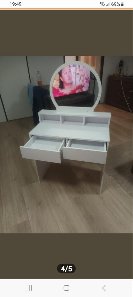 Tekoop  kaptafel, Ophalen of Verzenden, 50 tot 100 cm, Minder dan 100 cm